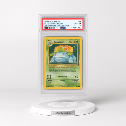 2002 Pokémon Legendary Collection #18 Venusaur - Holo (PSA 4 VG-EX)