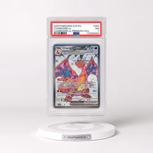 2023 Pokémon Svp EN-SV Black Star Promo #056 Charizard EX - Holo Charizard EX Premium Collection (PSA 7 NM)