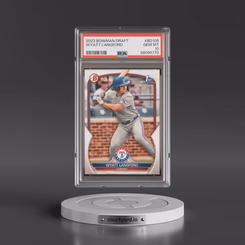 2023 Bowman Draft #BD106 Wyatt Langford (PSA 10 GEM MINT)