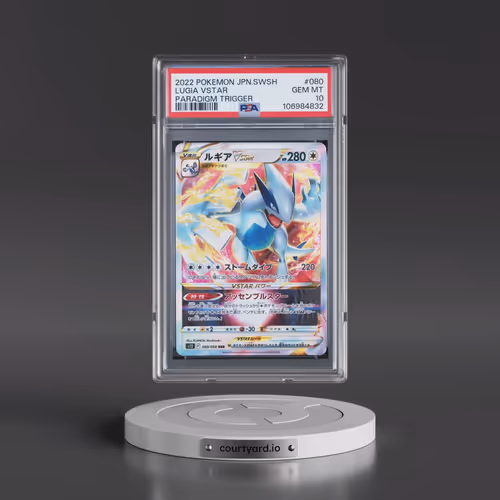 2022 Pokémon Sword & Shield Paradigm Trigger #080 Lugia Vstar (PSA 10 GEM MINT)