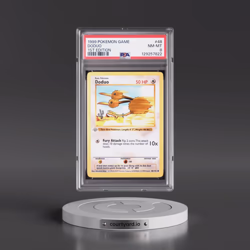 1999 Pokémon Game #48 Doduo - 1st Edition (PSA 8 NM-MT)
