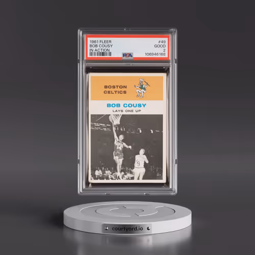 1961 Fleer #49 Bob Cousy - In Action (PSA 2 GOOD)