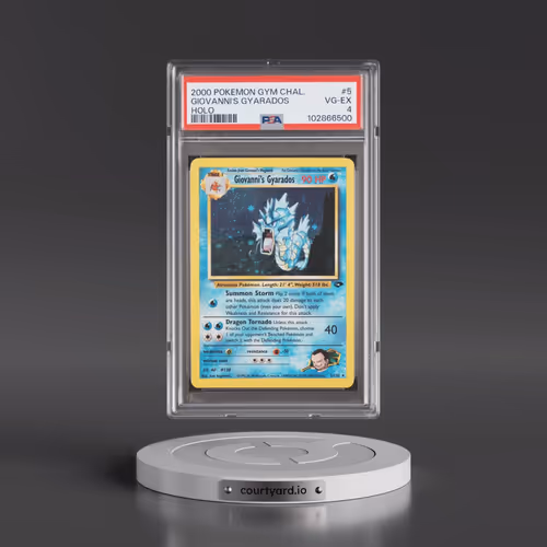 2000 Pokémon Gym Challenge #5 Giovanni's Gyarados - Holo (PSA 4 VG-EX)