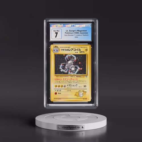 1998 Gym Booster 1: Leaders' Stadium Lt. Surge's Magneton - Holo (CGC 7 NM)