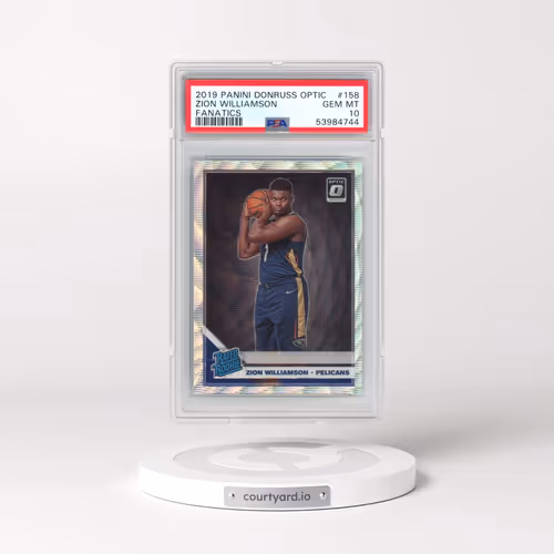 2019 Panini Donruss Optic #158 Zion Williamson - Fanatics (PSA 10 GEM MINT)