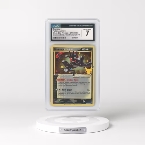 2017 Black Star Promos - Sword & Shield #SWSH144 Greninja ☆ - Cosmos Holo Celebrations ETB (CGC 7 NM)