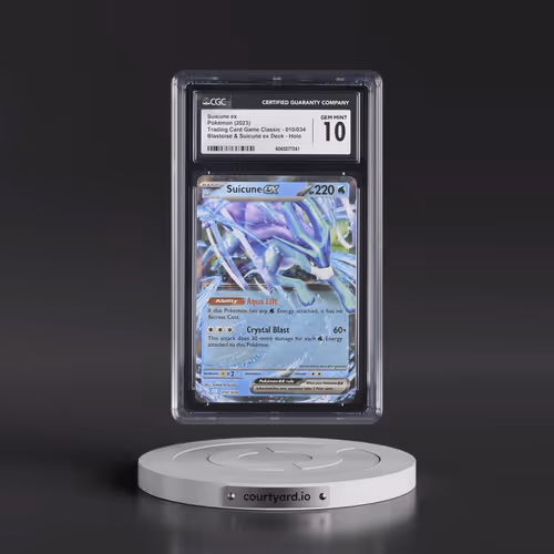 2023 Pokémon Clb-Trading Card Game Classic Blastoise & Suicune EX Deck #010 Suicune EX - Holo (CGC 1