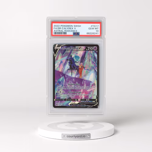 2022 Pokémon Sword & Shield Astral Radiance #TG17 Shadow Rider Calyrex V - Holo Full Art (PSA 10 GEM