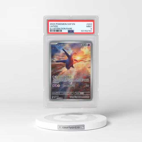 2024 Pokémon Ssp EN-Surging Sparks #203 Latios - Illustration Rare (PSA 9 MINT)