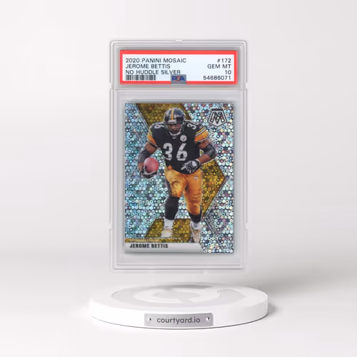 2020 Panini Mosaic #172 Jerome Bettis - No Huddle Silver (PSA 10 GEM MINT)