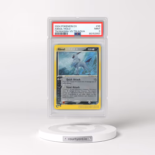 2004 Pokémon EX Team Magma VS Team Aqua #96 Absol - Holo (PSA 9 MINT)