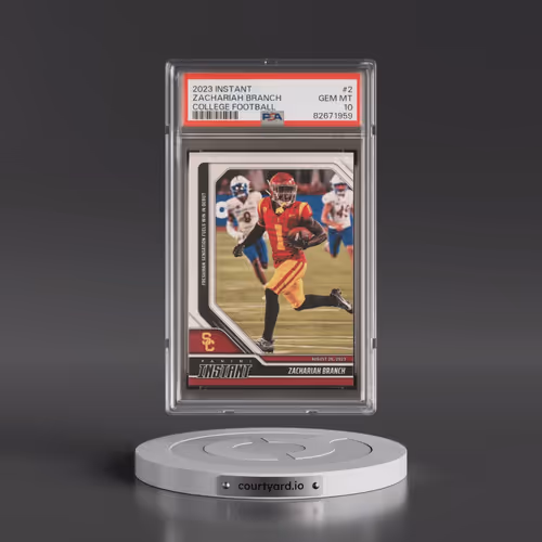 2023 Panini Instant College Football #2 Zachariah Branch (PSA 10 GEM MINT)