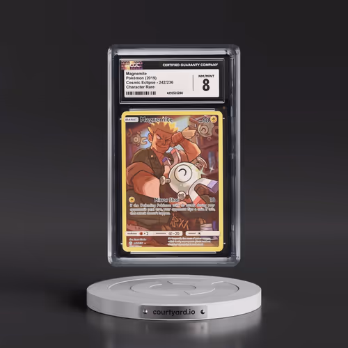 2019 Cosmic Eclipse #242/236 Magnemite - Secret Rare Holo (CGC 8 NM-MT)