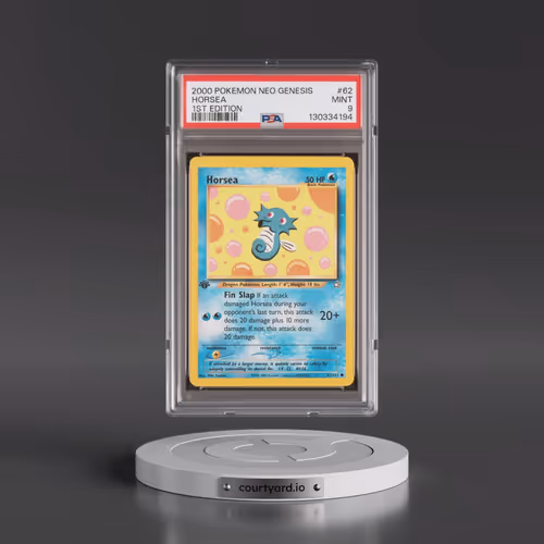 2000 Pokémon Neo Genesis #62 Horsea - 1st Edition (PSA 9 MINT)