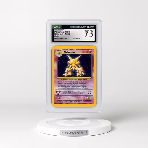 1999 Base Set #1/102 Alakazam - Holo (CGC 7.5 NM+)