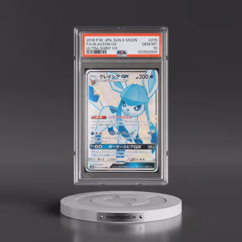 2018 Pokémon Sun & Moon Ultra Shiny GX #215 Glaceon GX - Holo Full Art (PSA 10 GEM MINT)
