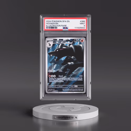2024 Pokémon Sfa EN-Shrouded Fable #066 Houndoom - Illustration Rare (PSA 9 MINT)