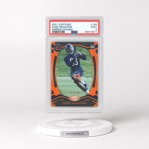 2021 Panini Certified #190 Dazz Newsome - Mirror Orange (PSA 9 MINT)