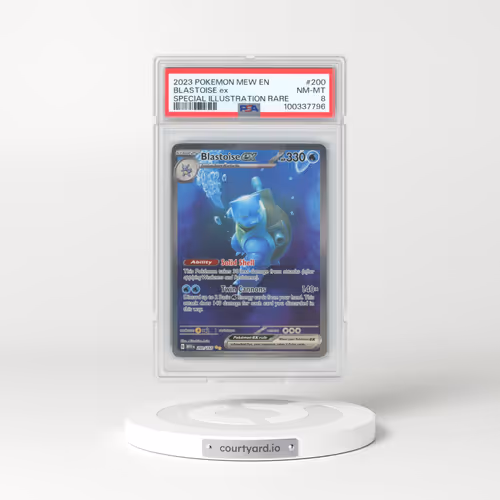 2023 Pokémon Mew EN-151 #200 Blastoise EX - Holo Special Illustration Rare (PSA 8 NM-MT)
