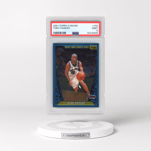 2001 Topps Chrome #155 Tony Parker (PSA 9 MINT)
