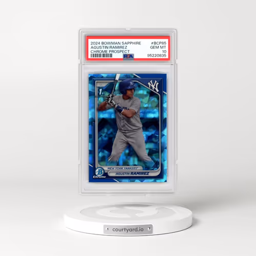 2024 Bowman Sapphire Edition Chrome Prospects #BCP85 Agustin Ramirez (PSA 10 GEM MINT)
