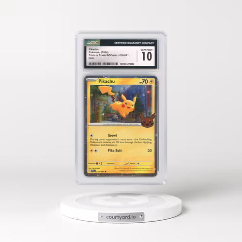 2024 Trick or Trade BOOster (2024) #018/091 Pikachu - Holo (CGC 10 GEM MINT)