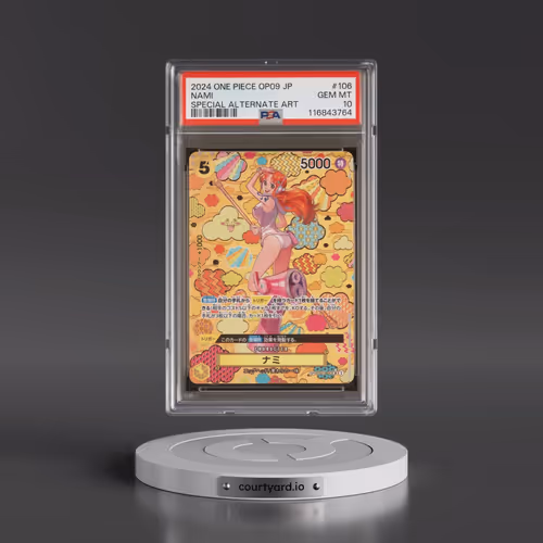 2024 One Piece Japanese OP09-Emperors in the New World #106 Nami - Special Alternate Art (PSA 10 GEM