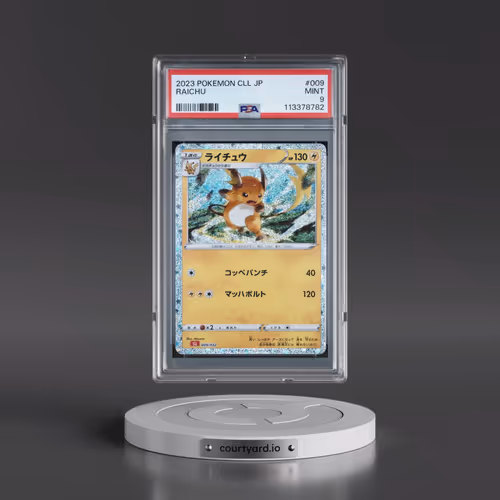 2023 Pokémon Cll-Trading Card Game Classic Charizard & HO-Oh EX Deck #009 Raichu (PSA 9 MINT)