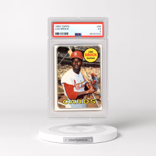 1969 Topps #85 Lou Brock (PSA 5 EX)