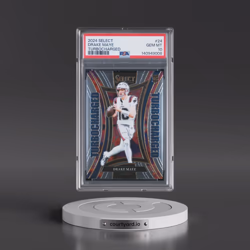2024 Panini Select Turbocharged #24 Drake Maye (PSA 10 GEM MINT)