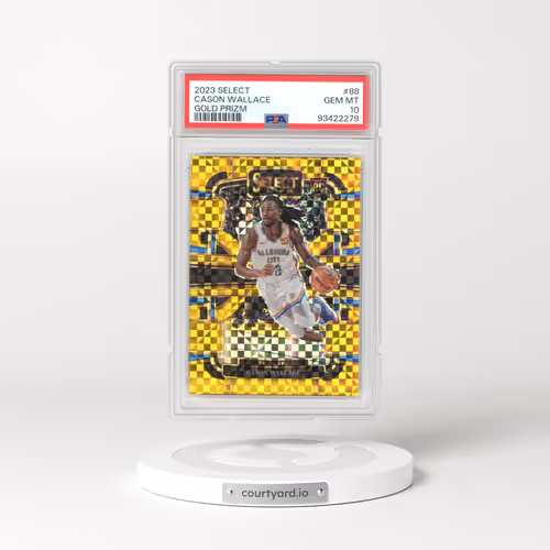 2023 Panini Select #88 Cason Wallace - Gold Prizm (PSA 10 GEM MINT)