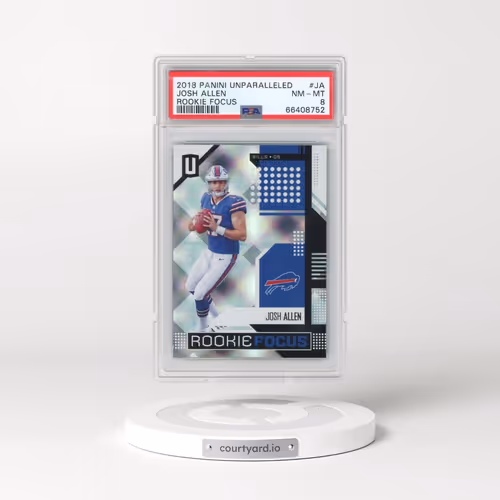 2018 Panini Unparalleled Rookie Focus #JA Josh Allen (PSA 8 NM-MT)