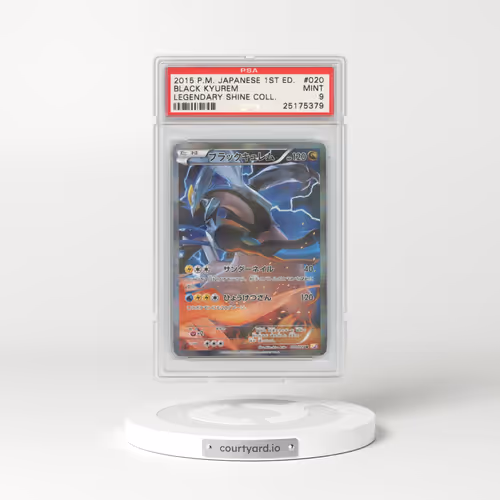 2015 Japanese Legendary Shine Collection #20 Black Kyurem - 1st Edition Full Art Holo (PSA 9 MINT)