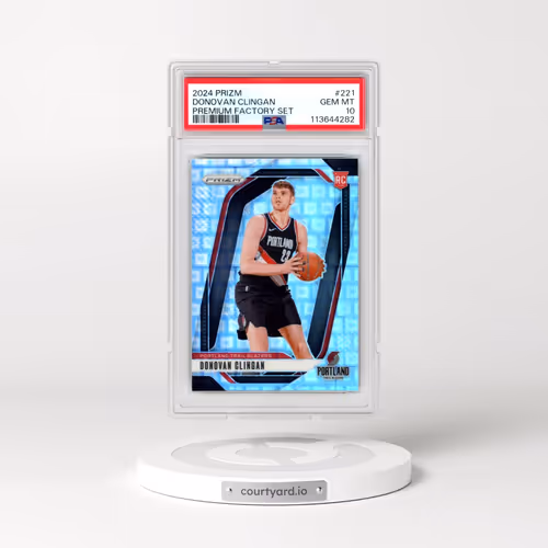 2024 Panini Prizm #221 Donovan Clingan - Premium Factory Set (PSA 10 GEM MINT)