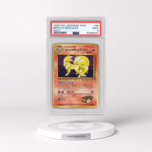 1998 Pokémon Gym #38 Brock's Ninetales - Holo (PSA 9 MINT)