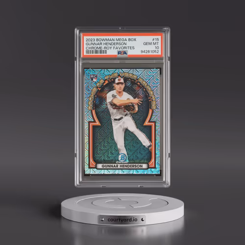 2023 Bowman Mega Box Chrome Roy Favorites #15 Gunnar Henderson (PSA 10 GEM MINT)