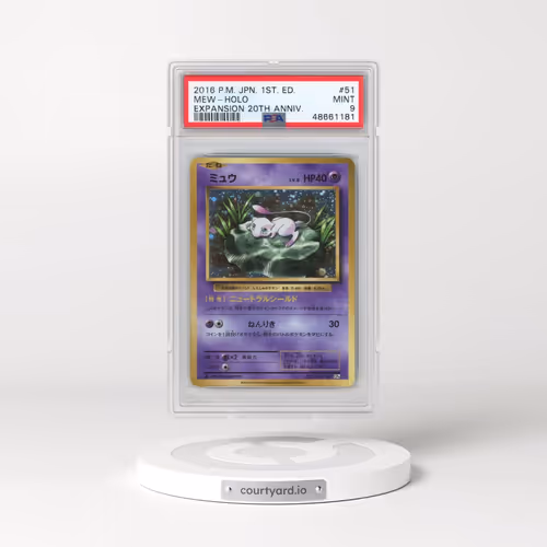 2016 Pokémon Expansion 20th Anniversary #051 Mew - 1st Edition Holo (PSA 9 MINT)