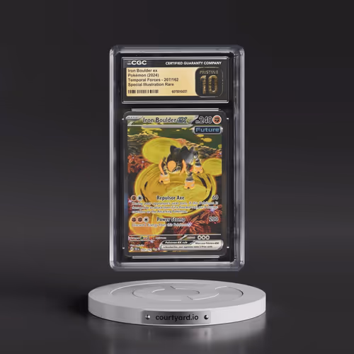 2023 Temporal Forces - TEF EN #207/162 Iron Boulder ex - Special Illustration Rare (CGC 10 PRISTINE)