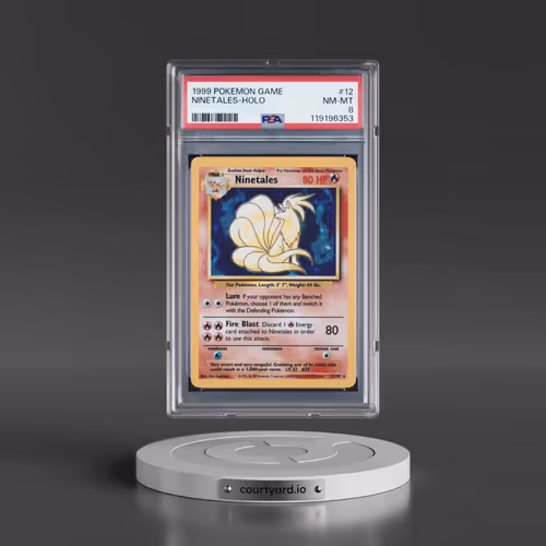 1999 Pokémon Game #12 Ninetales - Holo (PSA 8 NM-MT)