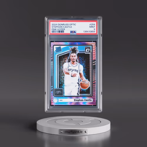 2024 Panini Donruss Optic #254 Stephon Castle - Pink Hyper (PSA 9 MINT)
