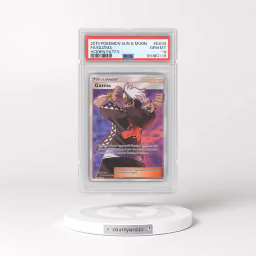 2019 Pokémon Sun & Moon Hidden Fates #SV84 Guzma - Full Art (PSA 10 GEM MINT)