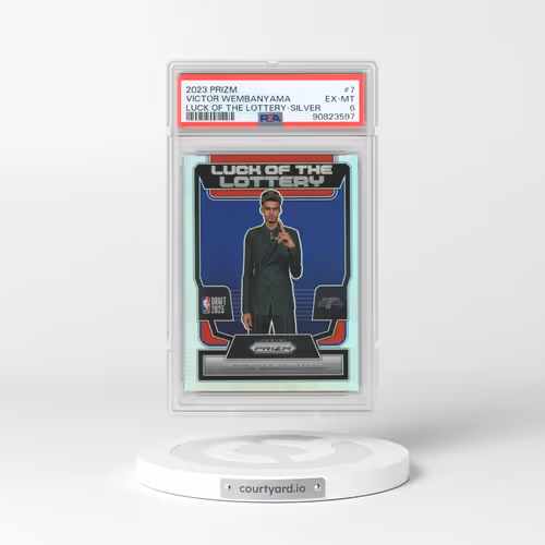 2023 Panini Prizm Luck of the Lottery #7 Victor Wembanyama - Silver Prizm (PSA 6 EX-MT)
