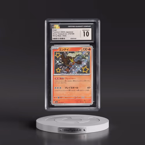 2023 Shiny Treasure ex #213/190 Entei - Shiny Rare Holo (CGC 10 GEM MINT)