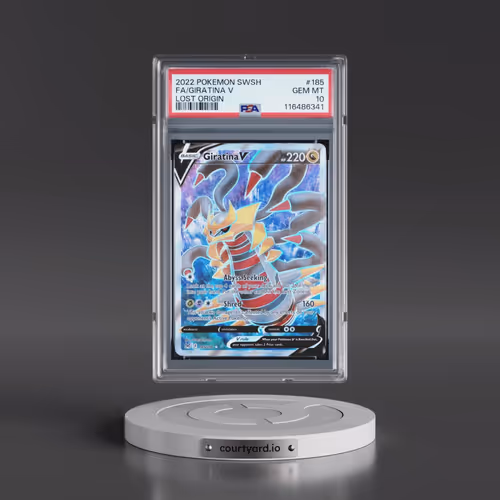 2022 Pokémon Sword & Shield Lost Origin #185 Giratina V - Holo Full Art (PSA 10 GEM MINT)