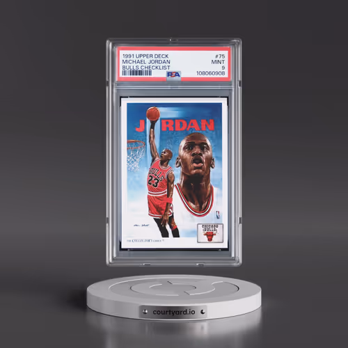 1991 Upper Deck #75 Michael Jordan - Bulls Checklist (PSA 9 MINT)