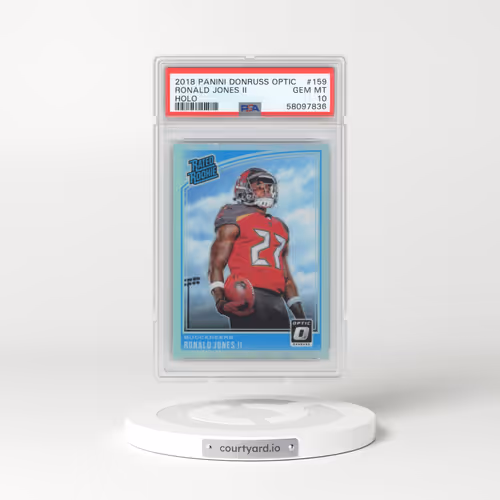 2018 Panini Donruss Optic #159 Ronald Jones II - Holo (PSA 10 GEM MINT)