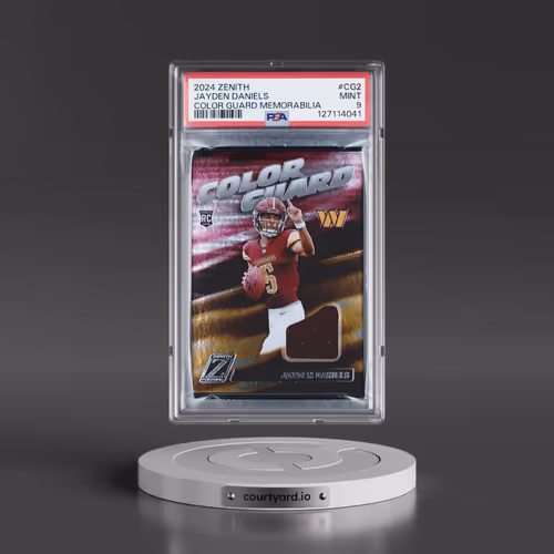 2024 Panini Zenith Color Guard Memorabilia #CG2 Jayden Daniels (PSA 9 MINT)