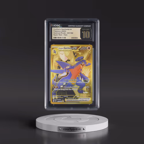 2025 Pokémon Dri EN-Destined Rivals #241 Cynthia's Garchomp EX - Holo Hyper Rare (CGC 10 PRISTINE)