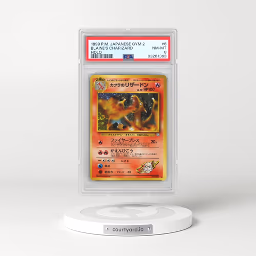 1999 Pokémon Gym 2 #6 Blaine's Charizard - Holo (PSA 8 NM-MT)