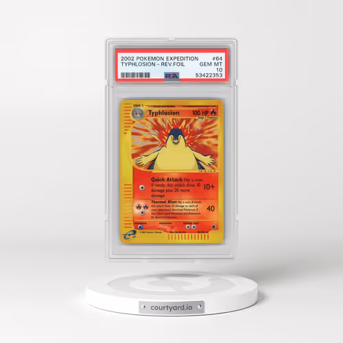 2002 Pokémon Expedition #64 Typhlosion - Reverse Foil (PSA 10 GEM MINT)